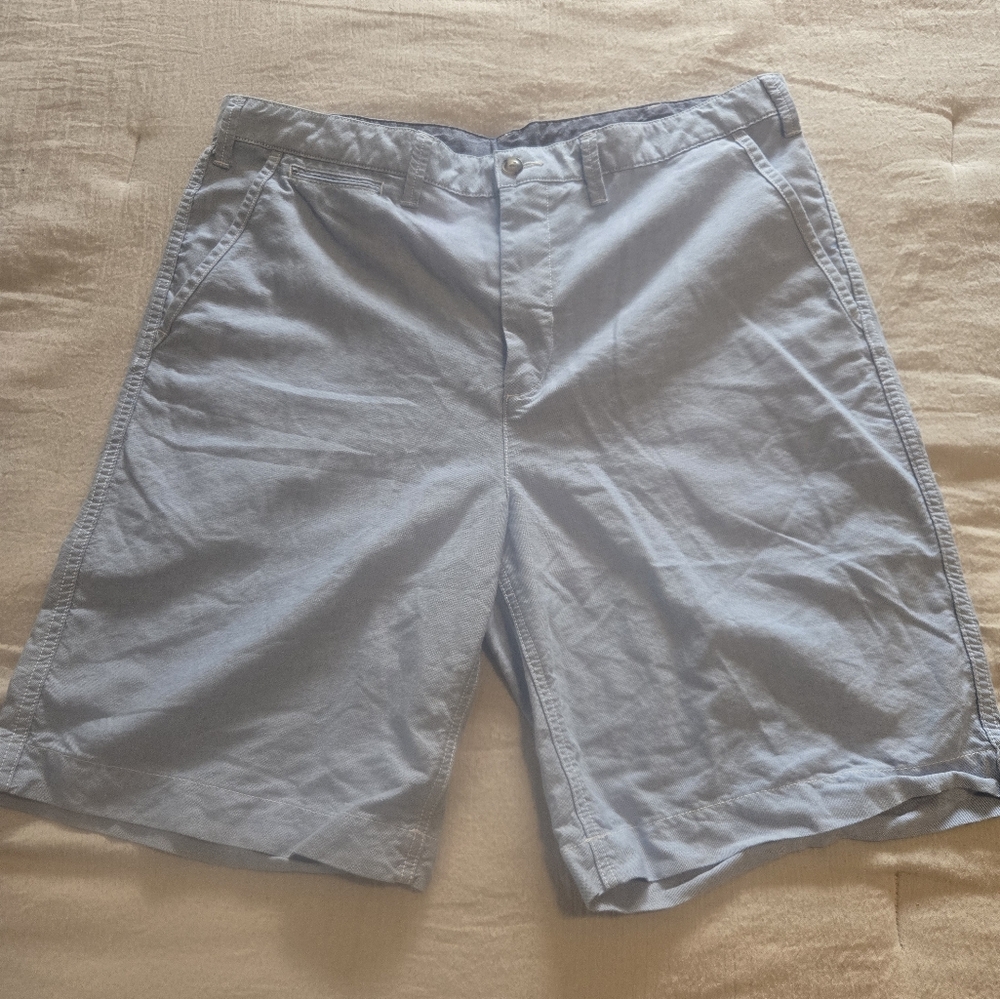 Ralph Lauren Men's Sky Blue Flat Front Shorts